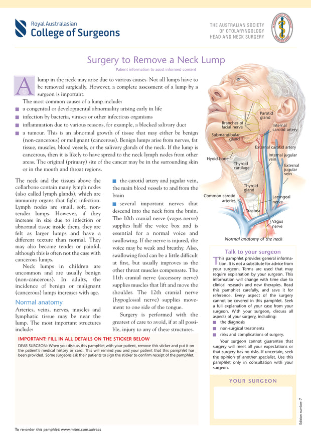 Neck Lump Removal