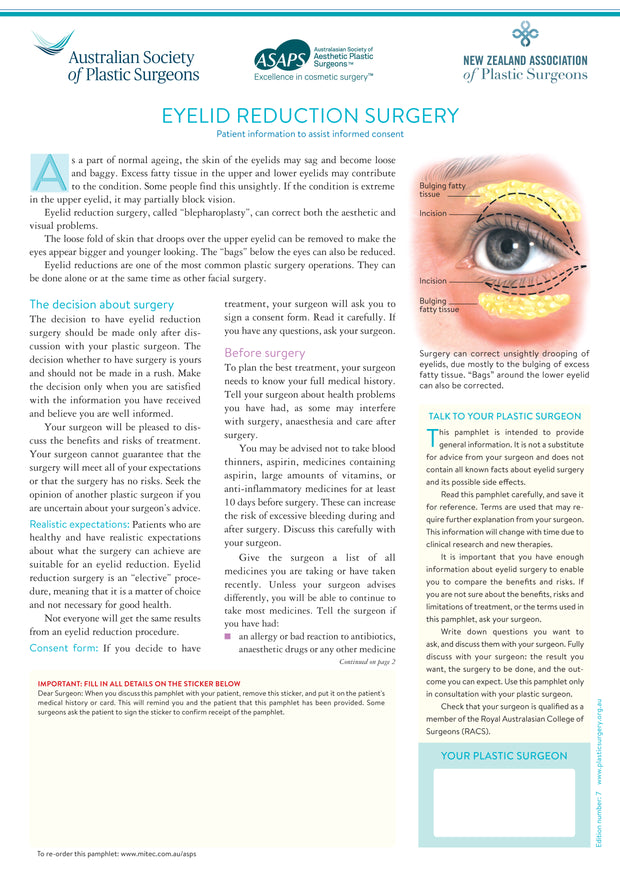 Eyelid Reduction Surgery