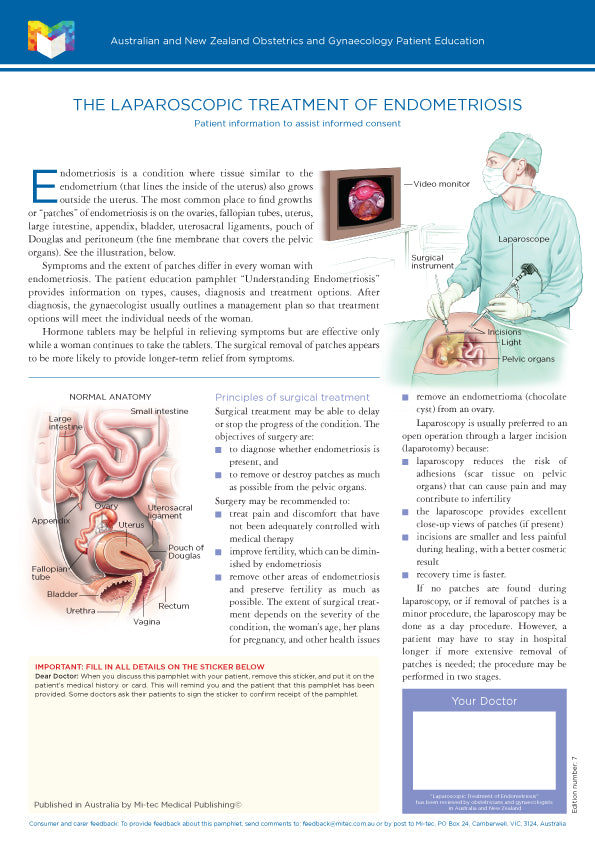 The Laparoscopic Treatment of Endometriosis – Mi-tec Medical Publishing